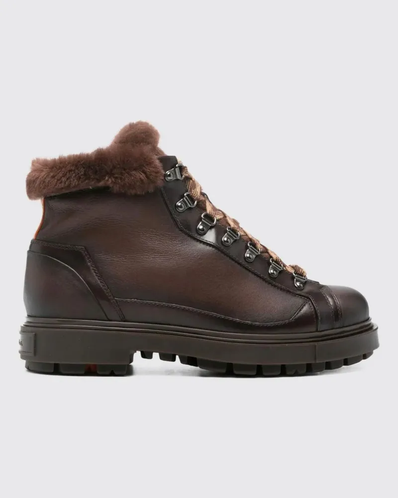 Santoni Schuhe herren Braun