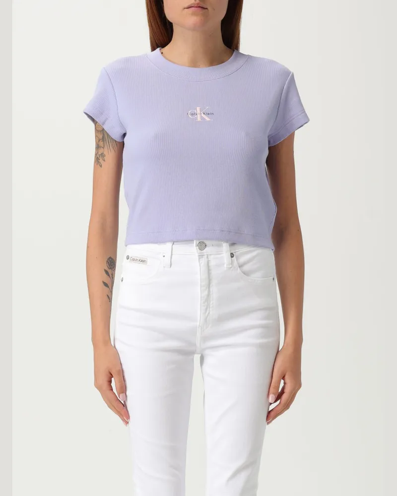 Calvin Klein T-shirt damen Lila