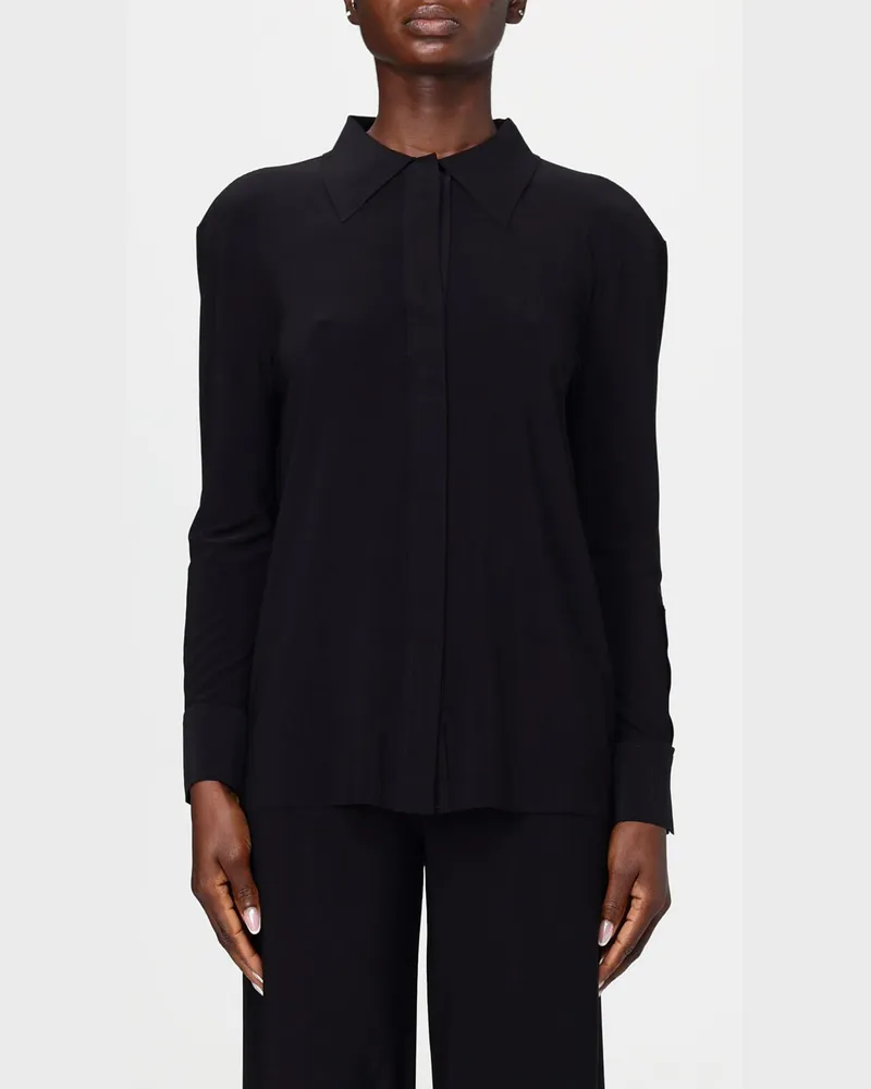 Norma Kamali Hemdbluse damen Schwarz