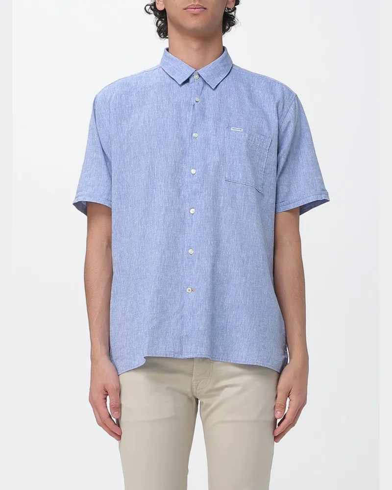 Barbour Lässiges Leinen- und Baumwollhemd Blau