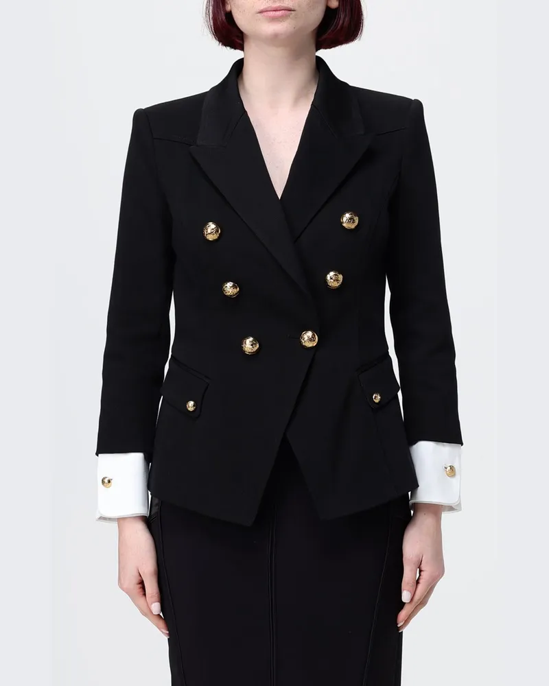 Elisabetta Franchi Zweireihiger Blazer Schwarz