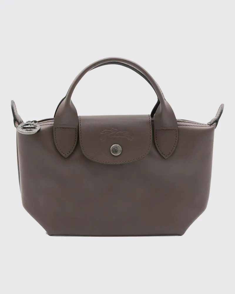 Longchamp Le Pliage Xtra Lederhandtasche mit abnehmbarem Riemen Braun