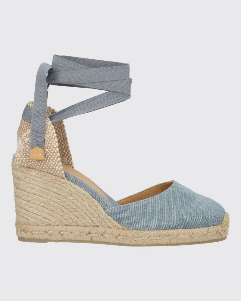 Castañer Carina Espadrilles aus Baumwoll-Canvas Hellblau