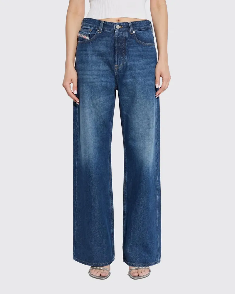 Diesel 1996 D-Sire Low-Waist Wide-Leg Jeans aus Baumwolldenim Denim