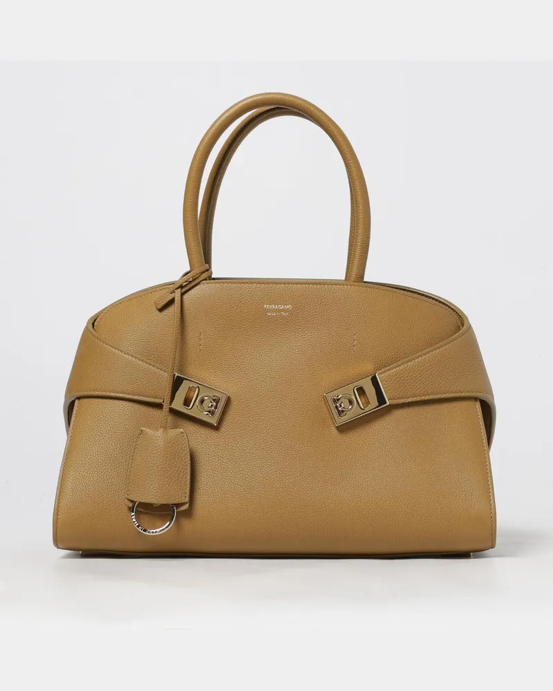Ferragamo Schultertasche damen Braun