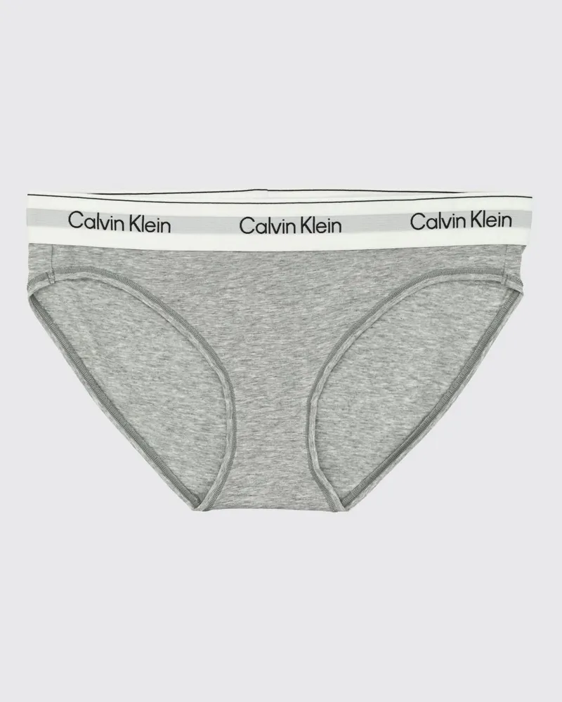 Calvin Klein Slips aus Baumwollmischung mit Logo Grau