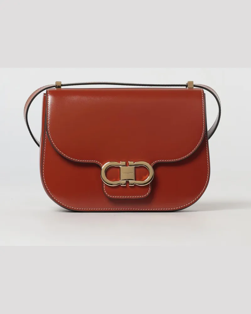 Ferragamo Schultertasche damen Leder