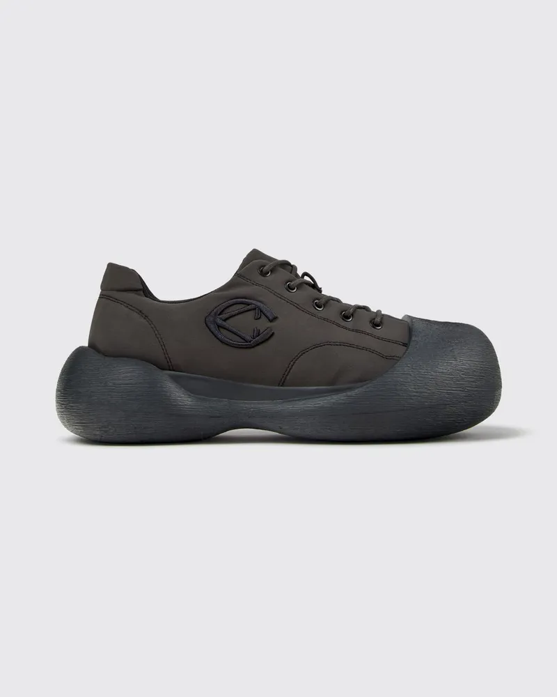 Camper Niedrige Caramba-Sneaker aus Recycling-Stoff mit Gummikappe Grau