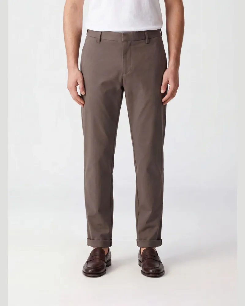 Dondup Chino-Hose aus Stretch-Jersey Braun