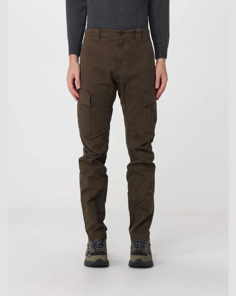 C.P. Company Slim Fit Cargo-Hose aus Stretch-Baumwolle Grün
