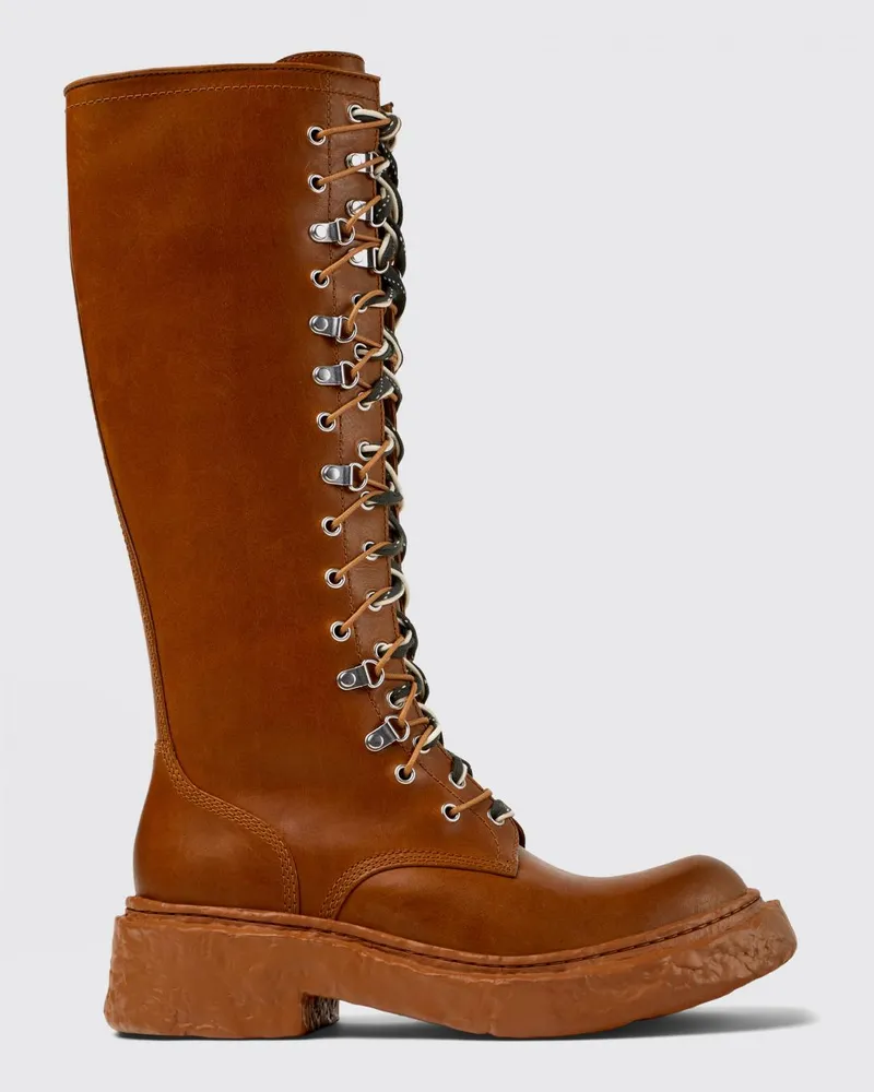 Camper Vamonos Lederstiefel Braun