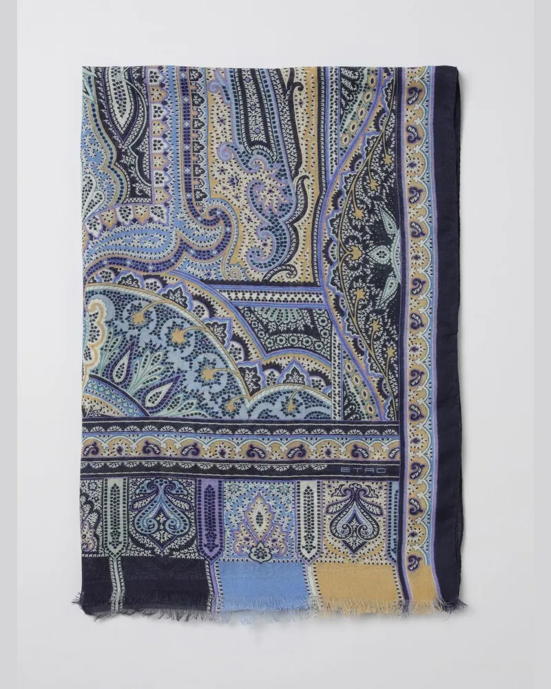 Etro Schal herren Hellblau