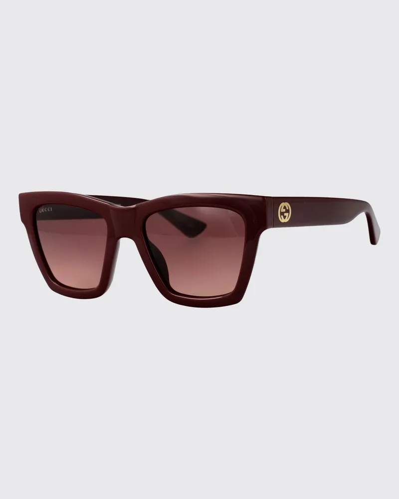 Gucci Sonnenbrille damen Burgunderrot