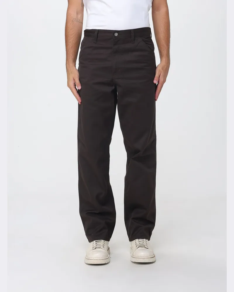 Carhartt WIP Weit geschnittene Simple Hose von aus Baumwollmischung mit Logo Braun