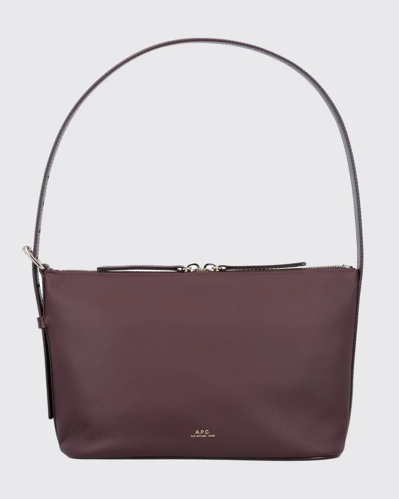 A.P.C. Handtasche damen Weinrot