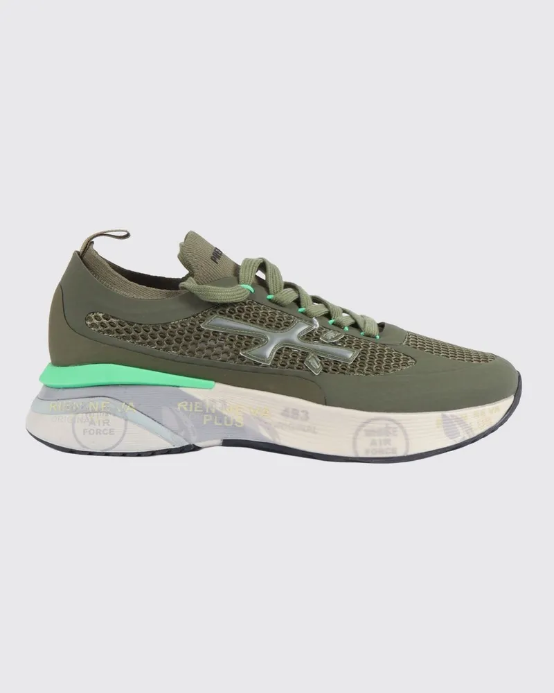 Premiata Moerun Sneaker aus Wildleder Grün
