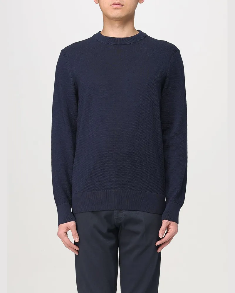 HUGO BOSS Pullover herren Blau