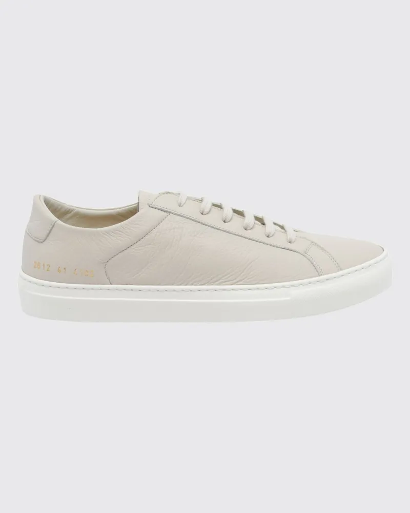 Common Projects Achilles Low-Top-Sneakers aus genarbtem Leder mit Logo Weiß