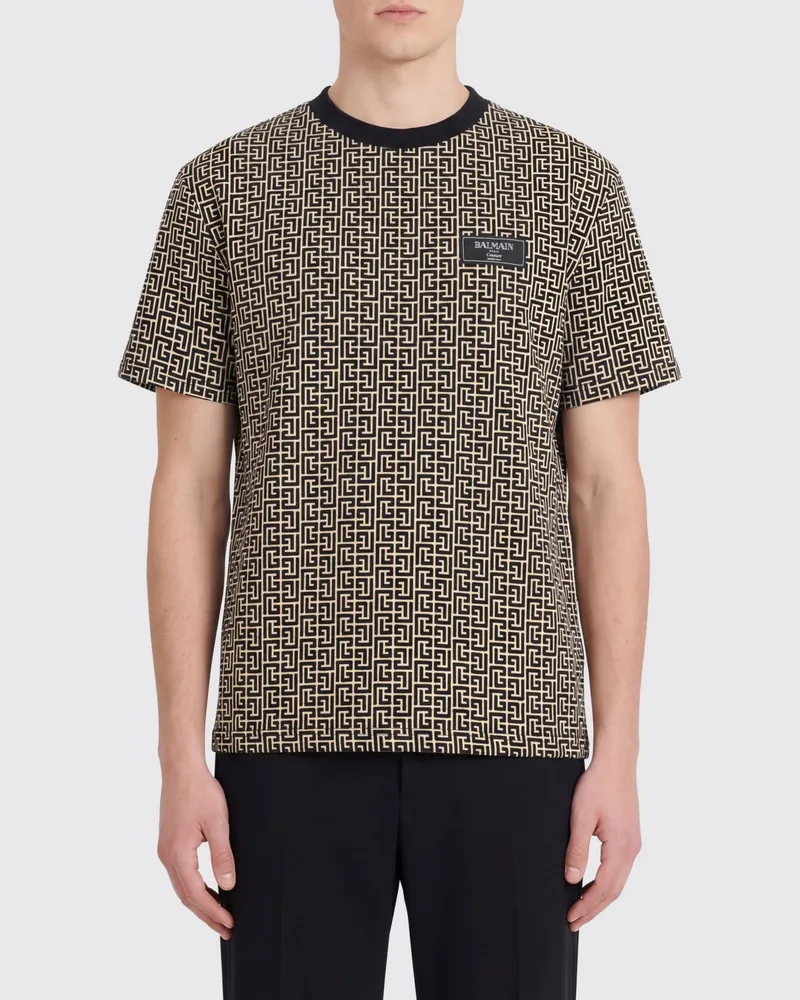 Balmain T-shirt herren Ivory