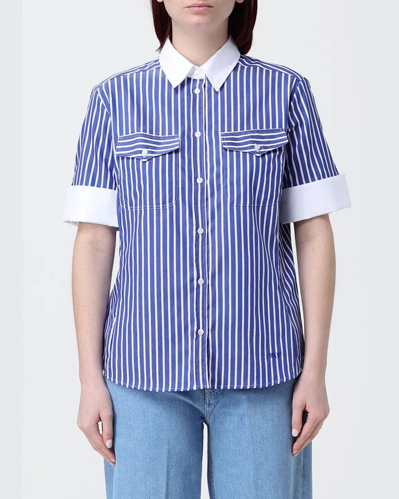 Fay Hemdbluse damen Blau