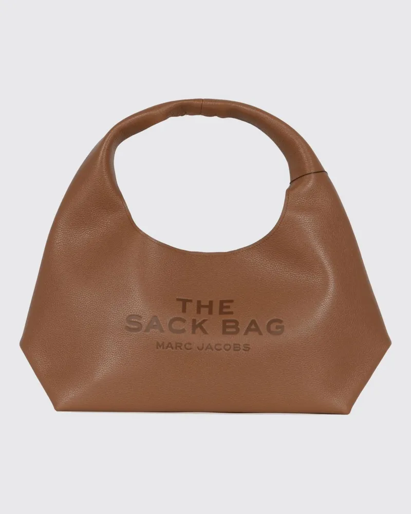 Marc Jacobs Handtasche The Sack aus Vollnarbenleder mit herausnehmbarer Tasche Braun