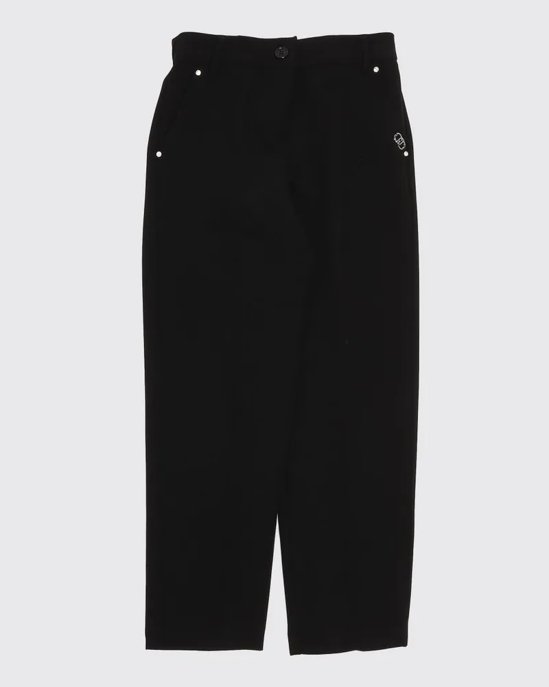 Liu Jo Klassische Hose aus Crêpe Schwarz
