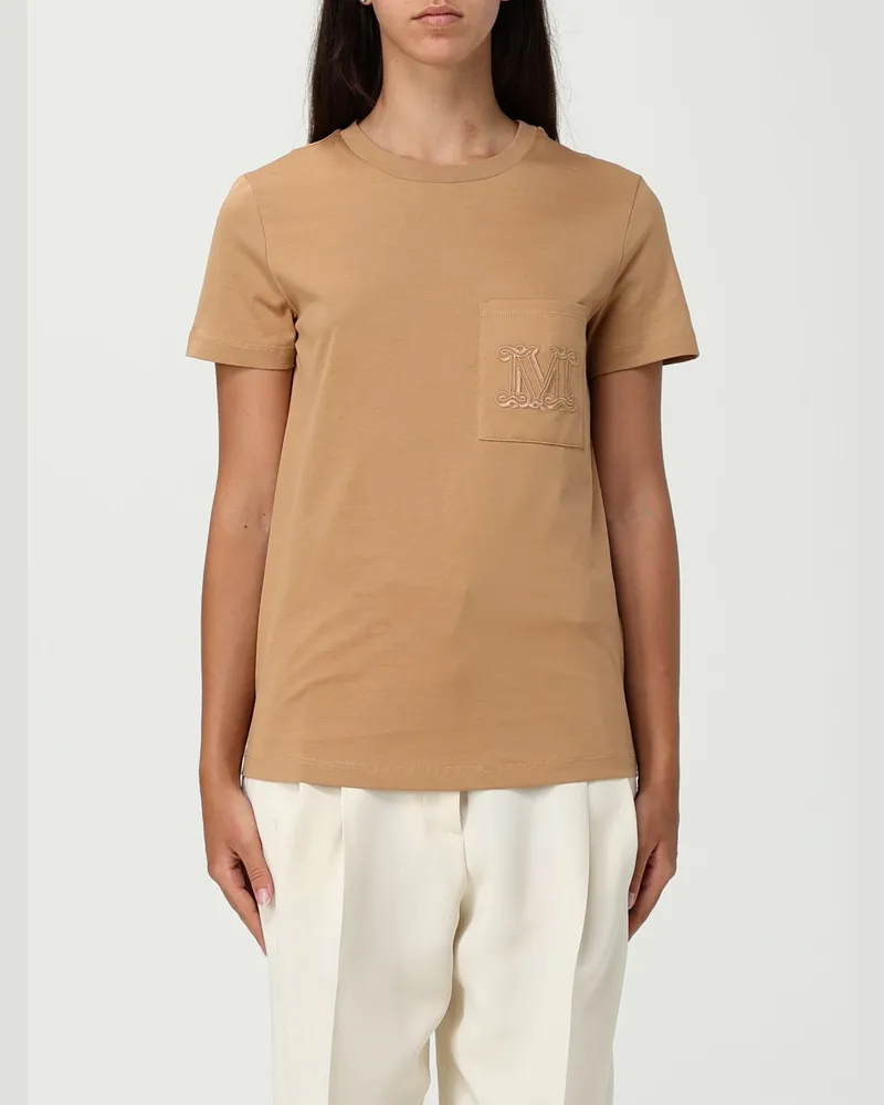 Max Mara T-shirt damen Camel