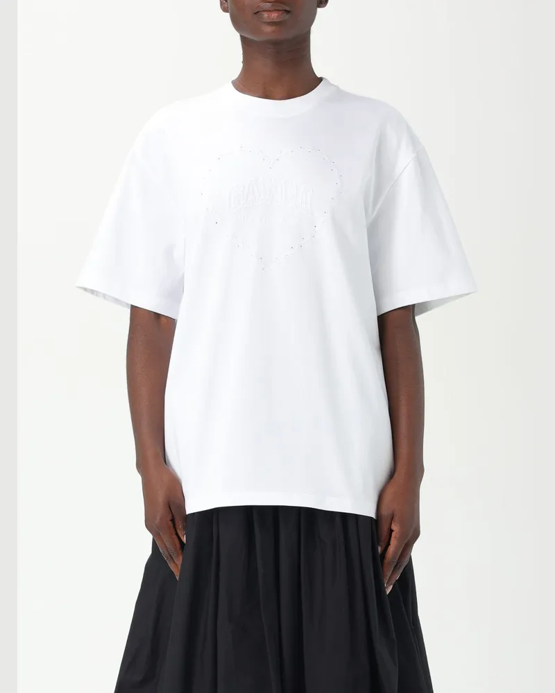 Ganni T-shirt damen Weiß