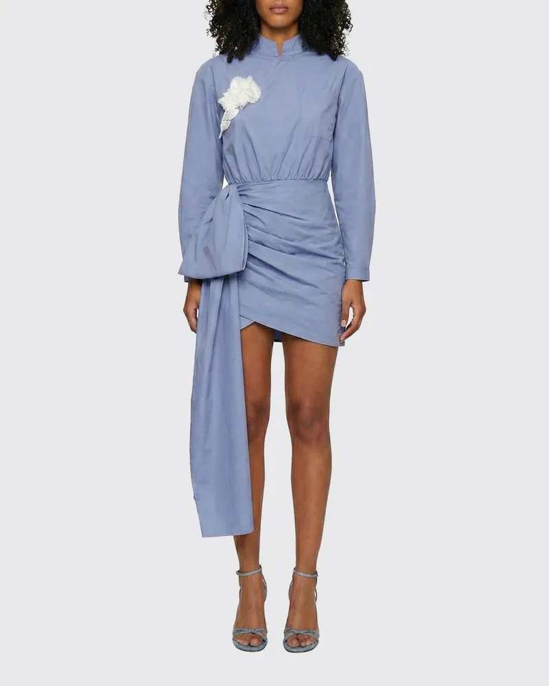 Self-Portrait Kleid damen Blau