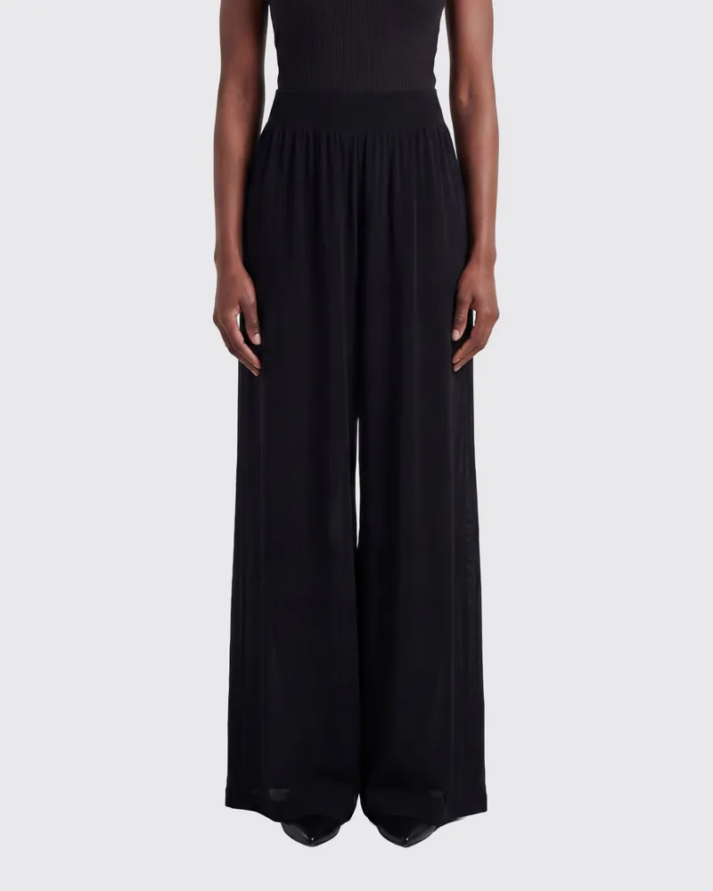 Alaïa Palazzo-Hose aus Jersey Schwarz