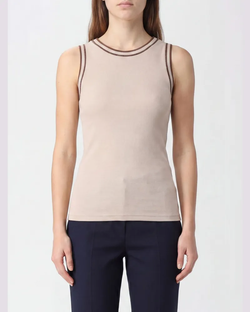 Fabiana Filippi Stretch-Baumwolltop Weiß
