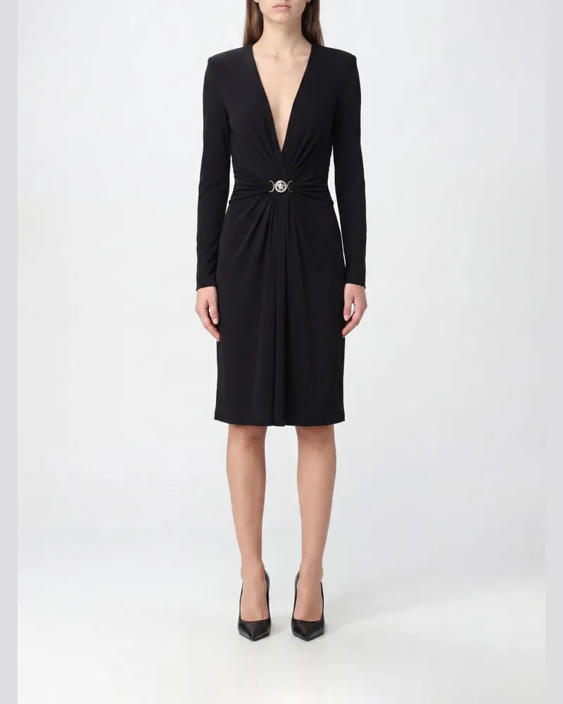 Versace Jersey-Minikleid Schwarz