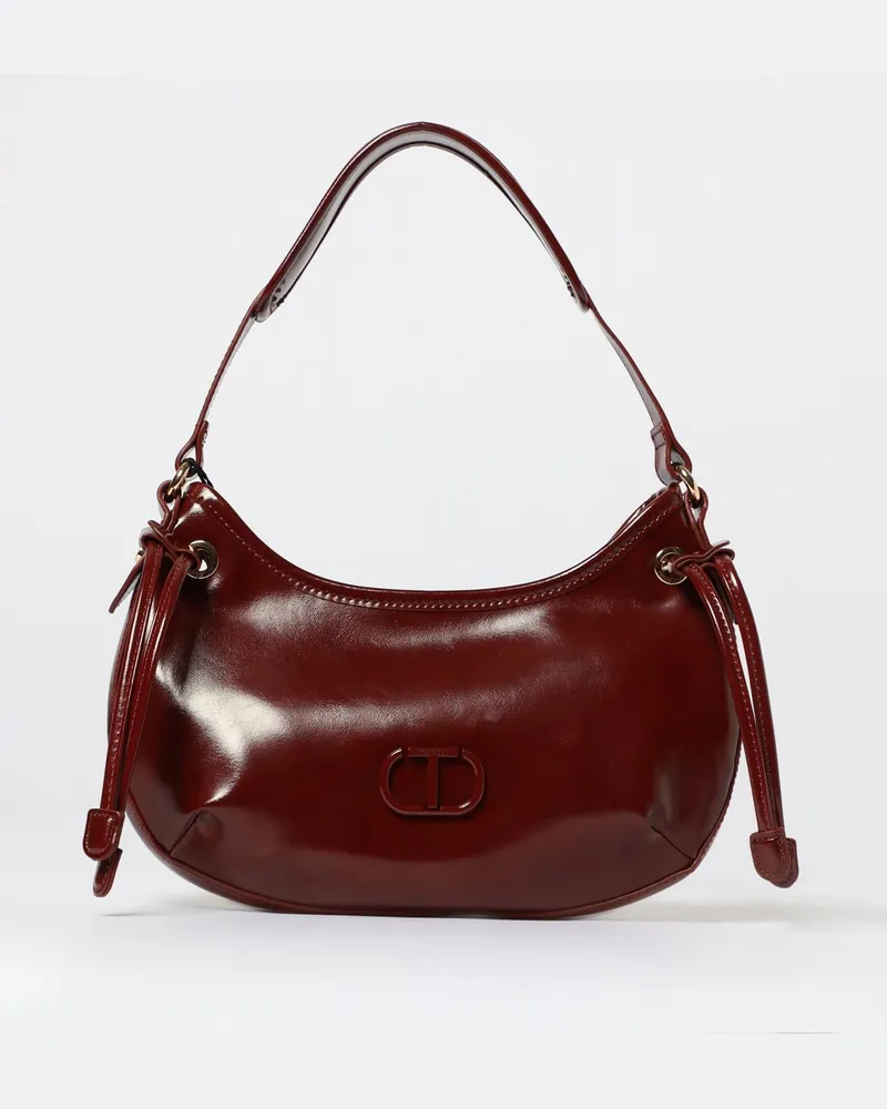 Twin-Set Schultertasche damen Burgunderrot