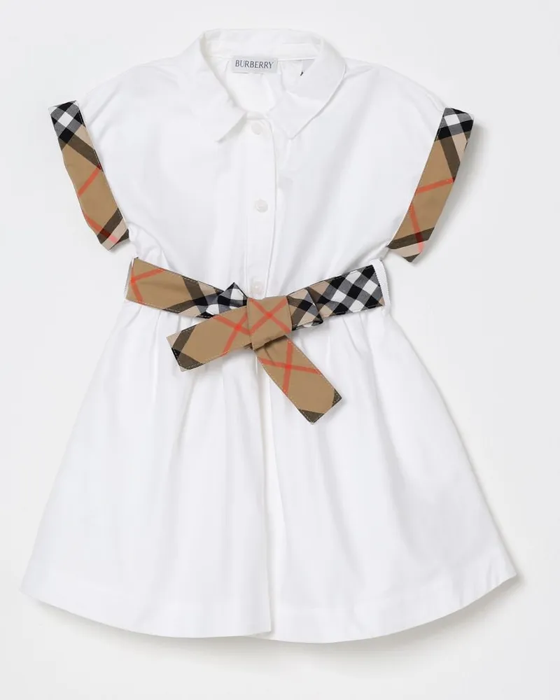Burberry Kleid kinder Weiß