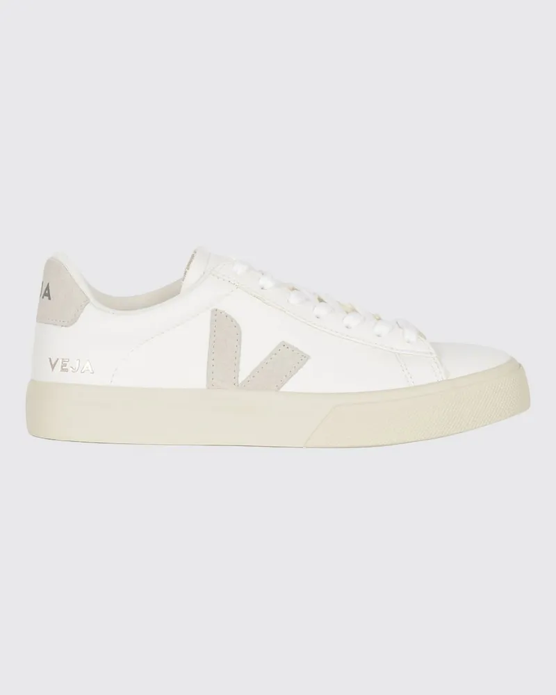 VEJA Campo Low-Top-Sneaker aus O.T.-Leder mit kontrastierendem Logo Weiß