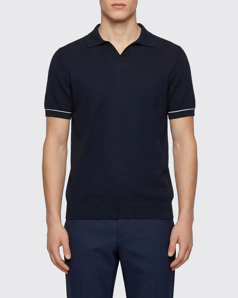 HUGO BOSS Pullover herren Blau