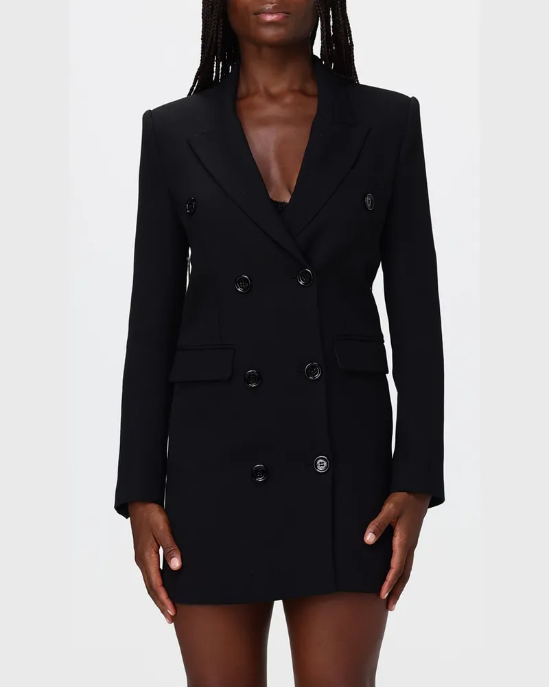 Elisabetta Franchi Doppelreihiges Mini-Blazerkleid von in Slim Fit Schwarz