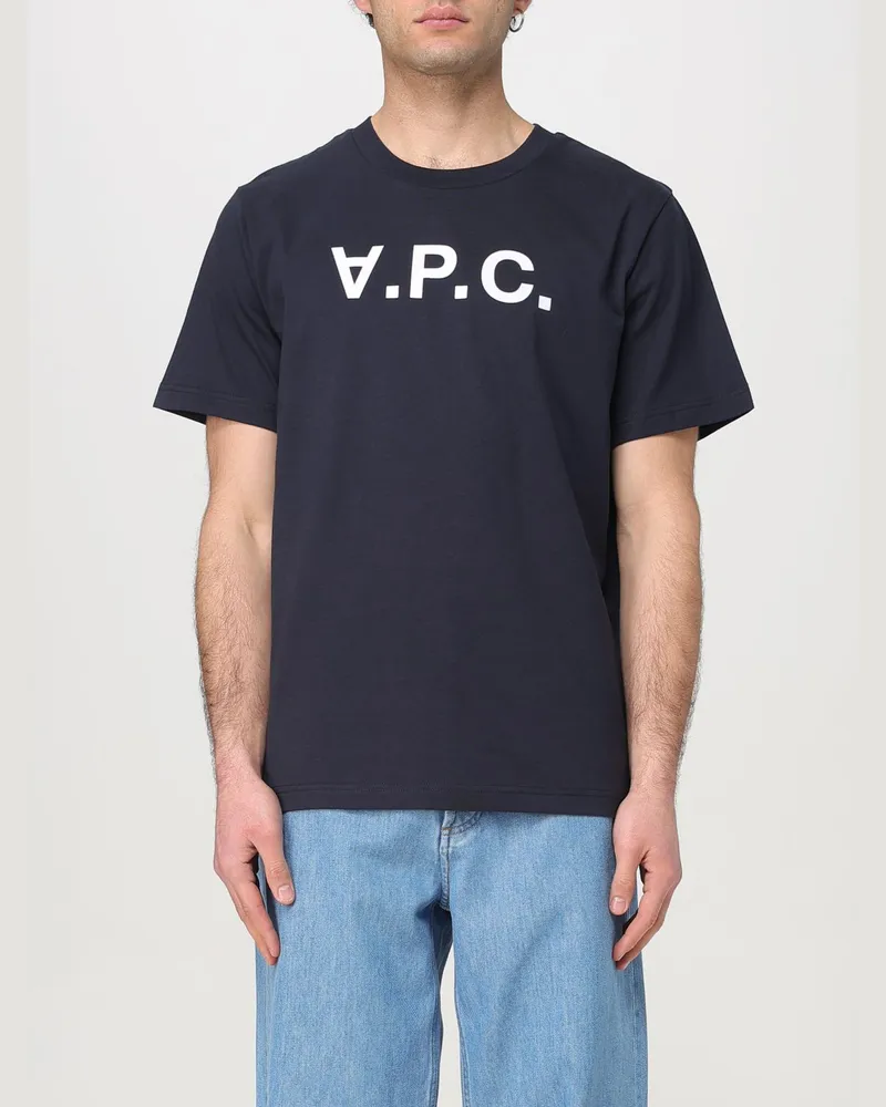 A.P.C. T-shirt herren Blau