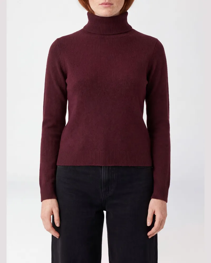 Roberto Collina Slim-Fit-Rollkragenpullover aus Kaschmir- und Seidenmischung Burgunderrot