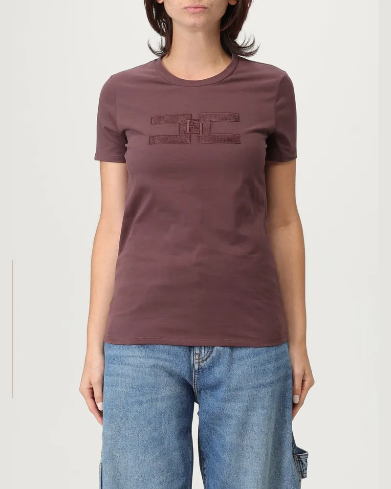 Elisabetta Franchi T-shirt damen Weinrot