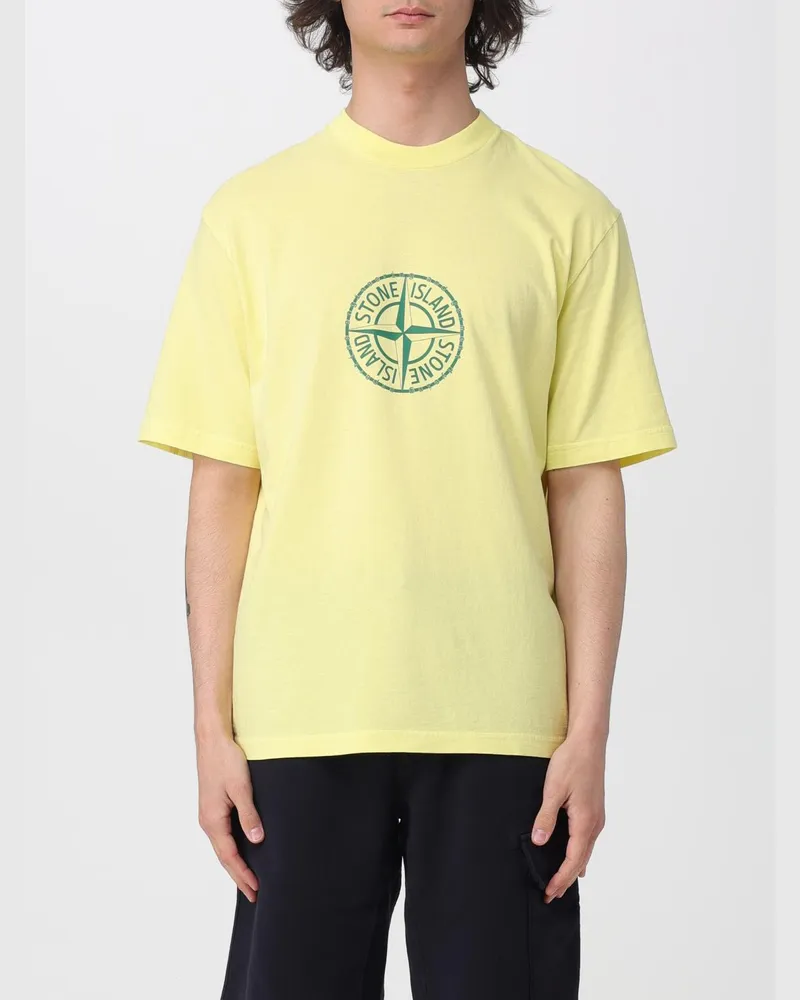 Stone Island T-shirt herren Gelb