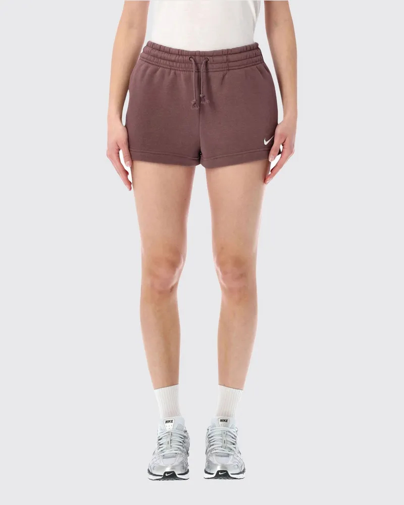 Nike Shorts damen Burgunderrot
