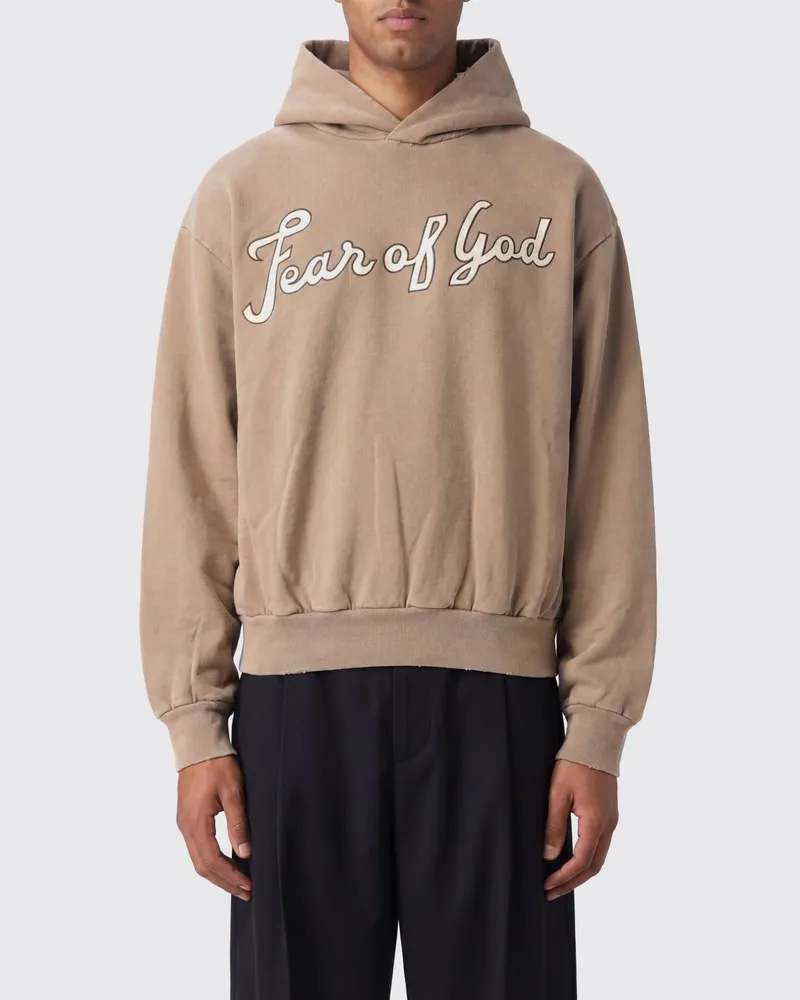 Fear of God Baumwoll-Kapuzenpullover mit Logo Camel