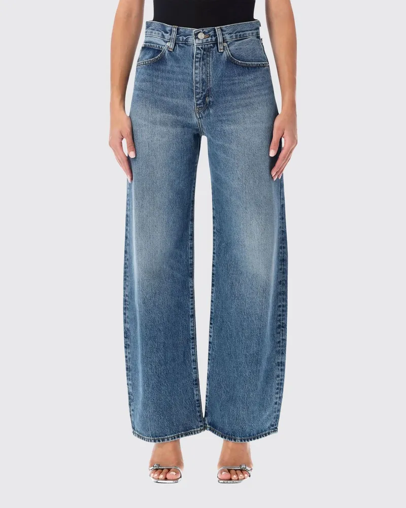 Frame Denim Baggy-Jeans The Loose mit hoher Taille aus Baumwoll- und Lyocell-Denim Denim