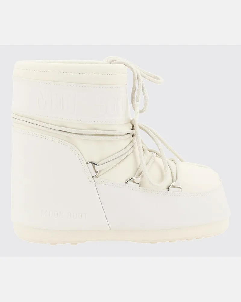 Moon Boot Flache stiefeletten damen Beige