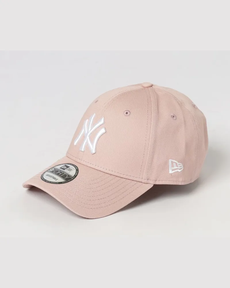 New Era 9Forty NY Yankees Baseballkappe aus Baumwolle mit gesticktem Logo Pink