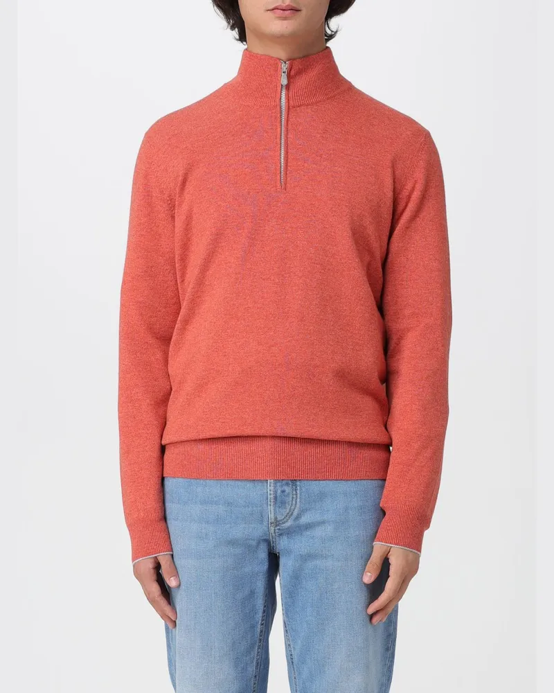 Brunello Cucinelli Pullover herren Orange