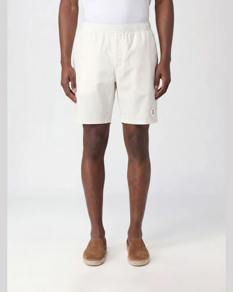 Brunello Cucinelli Shorts aus technischem Gewebe Weiß