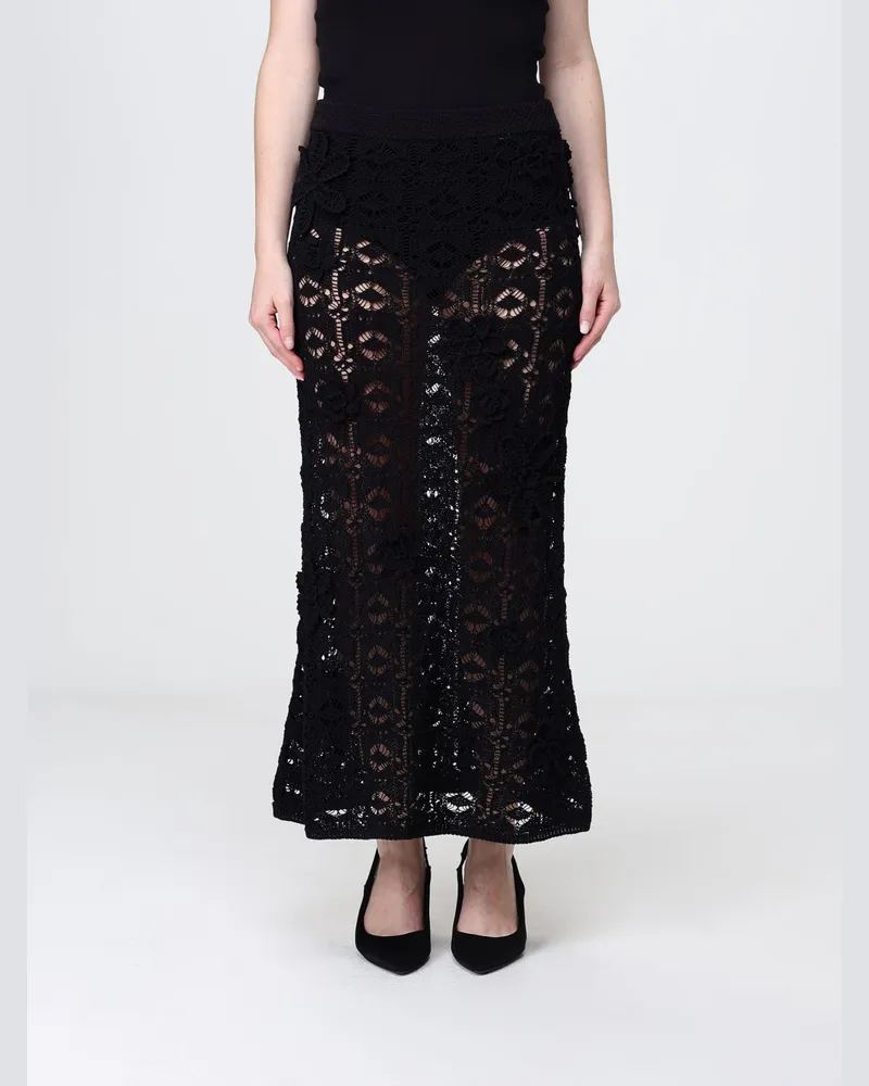 Pinko Langer Strickrock Schwarz