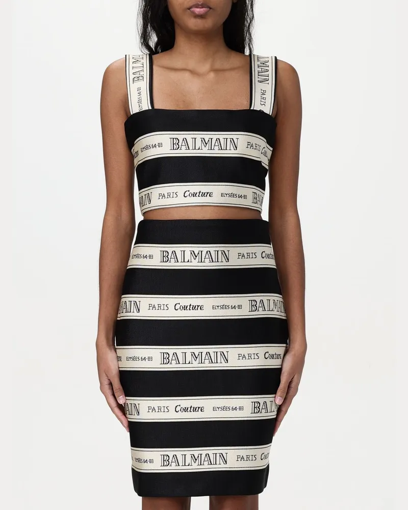 Balmain Top damen Schwarz